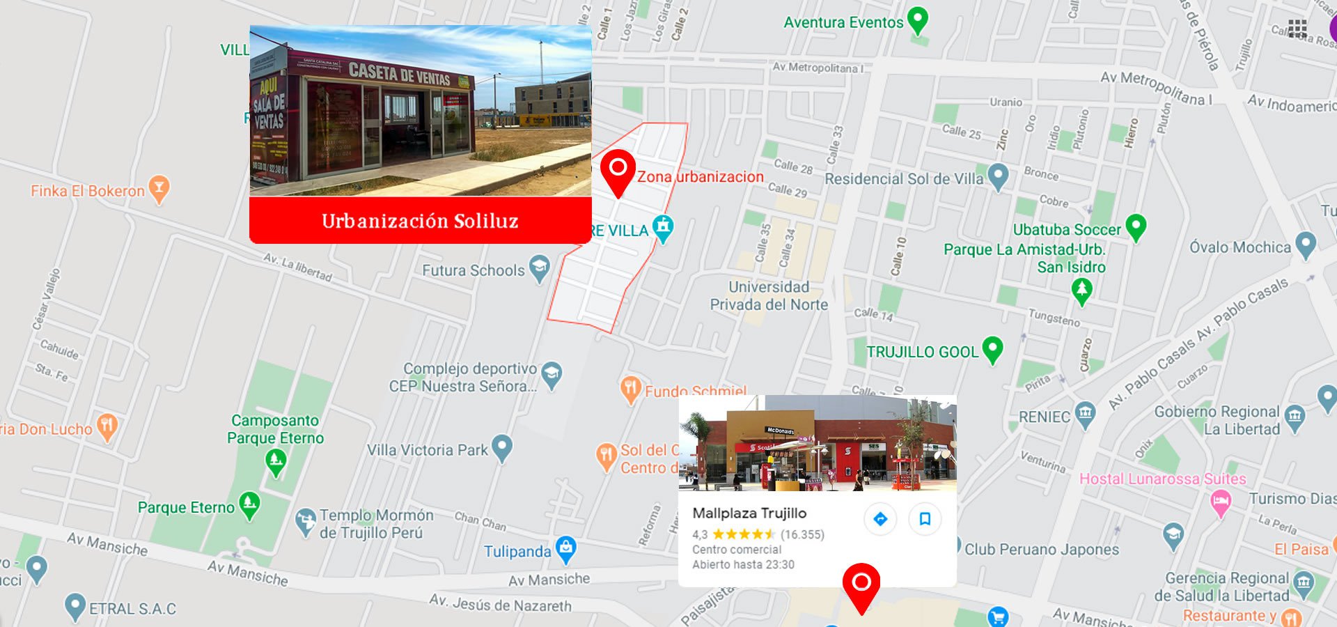 Ubicación Urbanización Soliluz